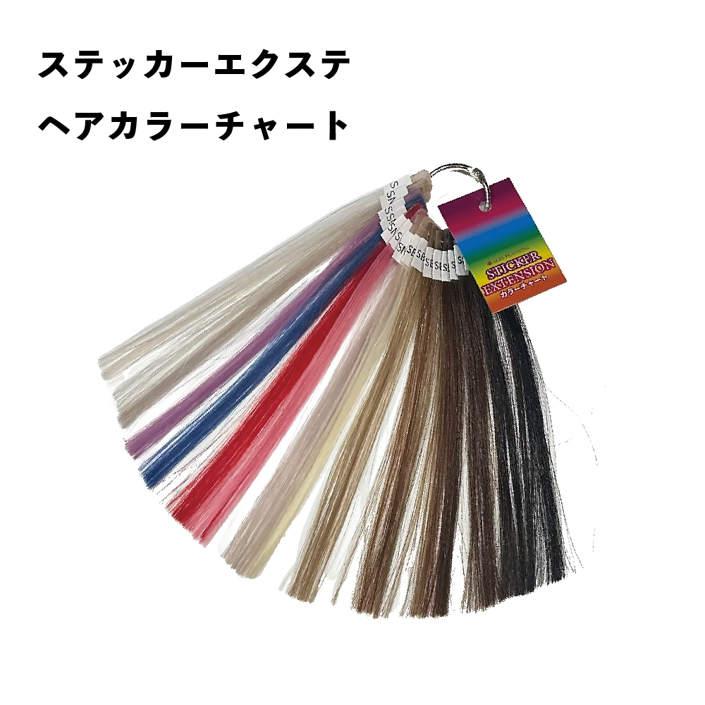 ステッカーエクステンションヘアカラーチャート